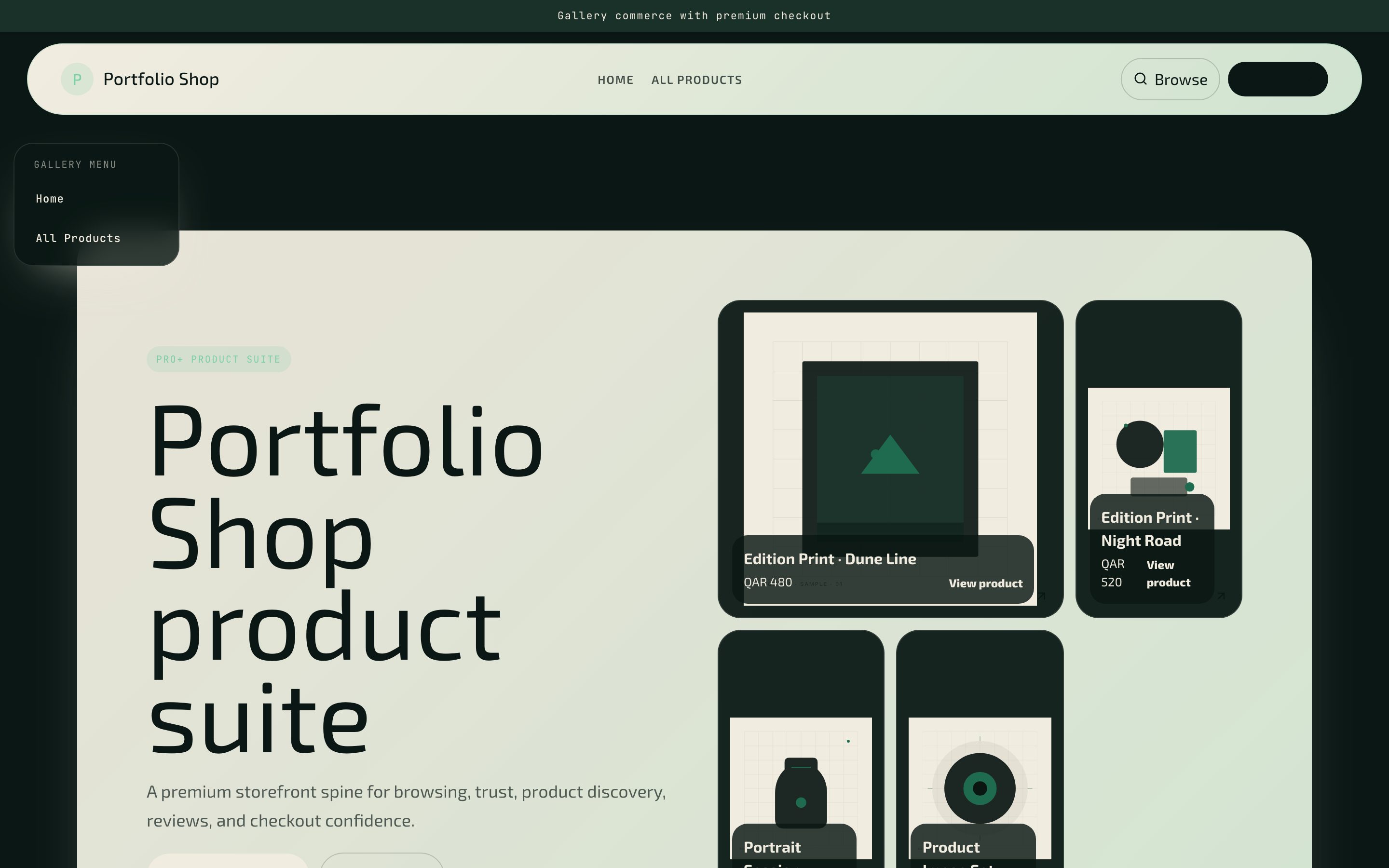 Portfolio Shop